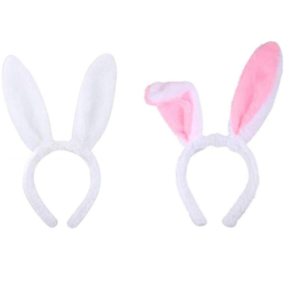 BJ-SHOP Bunny Ears Rabbit Headband Plush for Easter Costume Party Decoration