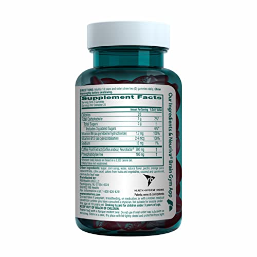 NEURIVA PLUS BRAIN SUPPLEMENT FOR MEMORY,FOCUS & CONCENTRATION+COGNITIVE FUNCTION WITH VITAMINS B6 & B12 AND CLINICALLY TESTED NOOTROPICS PHOSPHATIDYLSERINE AND NEUROFACTOR,50CT STRAWBERRY GUMMIES