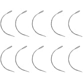 10 Pieces Sliver Veterinary Suture Needles for Animal Surgical Needle and Fur Sew Tool Sewing Notions, Fur Sewing Tool Set