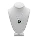 Stellia Oculus Jade Necklace with Silver Plated Chain