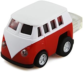 Usbkingdom 64GB USB 3.0 Flash Drive Super Speed Cartoon Bus Car Shape Pendrive Memory Stick (64 GB USB 3.0,Red)