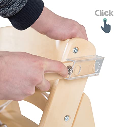roba “Sit Up Click” Step High Chair Sit Up III with Quick Release and Food Board natural