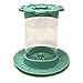 Paint Brush Cleaner Rinse Cup (All-in-One) Fine Art, Studio, Classroom | Brushes Holder & Silicone Cleaning System for Acrylic, Watercolor, and Water-Based Mediums (Jar, Green)