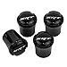 HEM HIGH-END MOTORSPORTS SRT Logo Black Valve Stem Caps for MOPAR Vehicles