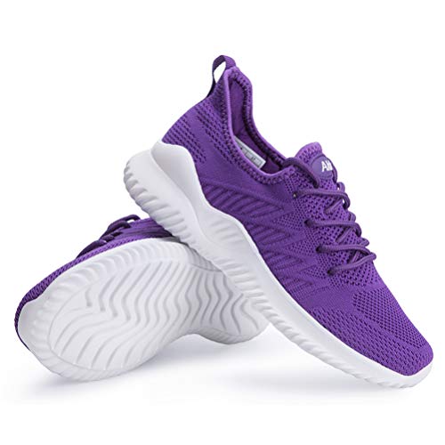 Akk Women's Walking Tennis Shoes Slip On Memory Foam Lightweight