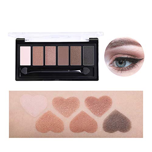 BONNIE CHOICE 6 PCS Eye Makeup Kits for Women, Eye Makeup Set for Beginners, Includes Eyebrow Pencil, Eyeliner Pen, Mascara, Eyeshadow Palette, Eyebrow Gel and Eyebrow Brush
