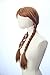 Brown Double Braided Wig Cosplay Party Princess Inspired Wig