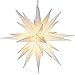 Elf Logic - Large White Moravian Star 2018 New & Improved Hanging Outdoor Christmas Star Light, Holiday Decoration, Porch Light, 3D Fixture, Advent Star (31 Inch - Assembly Required)