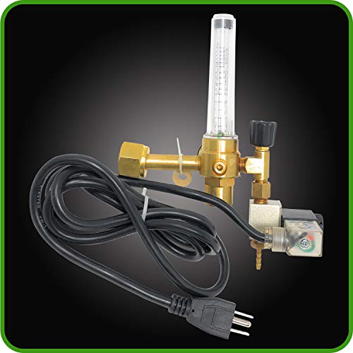 Co2 Regulator Hydroponics Emitter System with Solenoid Valve by Manatee Accurate and Easy to Adjust Flow Meter Made of Brass - Shorten up and Double Your Time for Harvesting! - Thumbnail 6