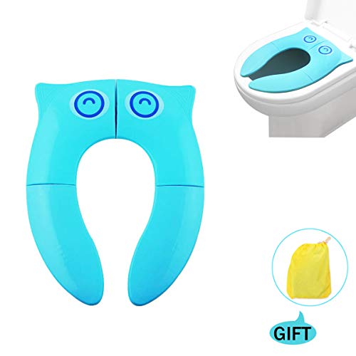 image for Travel Portable Folding Potty Training Toilet Seat Cover, SKYROKU Non 