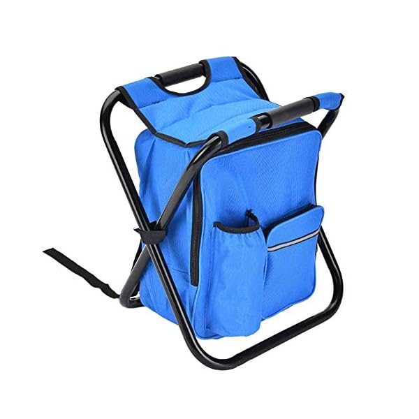 Kinnart Langlebiger Klapphocker Sitz, Angelsitz, Klapp Camping Camping Stuhl Hocker Tragbarer Rucksack Kühler Wander…