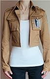Attack on Titan Scouting Legion Cosplay Custom Jacket, Khaki, X-Large