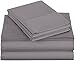 Amazon Basics 400 Thread Count Sheet Set, Twin, Dark Grey