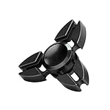 Hot Sale! AMA(TM) Hands Spinner Tri-Spinner Fidgets Fingertip Bearing Toy EDC Focus Gyro Toy (Black)