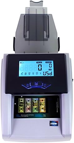 Money Detector Counterfeit Bill Counter Banknote Denomination Cash Reader UV MG Fake Bill LCD Screen By Spreezie