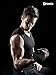 TSLA Men's V Neck Sleeveless Workout Shirts, Dry Fit Running Compression Cutoff Shirts, Athletic Training Tank Top, V Neck Shirts Black & Red, X-Large