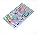 yueton 5 Sheets Colorful Assorted Self Adhesive Bling Rhinestone Craft Jewels Gem Diamond Sticker Embellishments