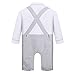 Baby Boy Outfits Clothing Set Toddler Jumpsuit Romper Onesie with Bowtie & Strap