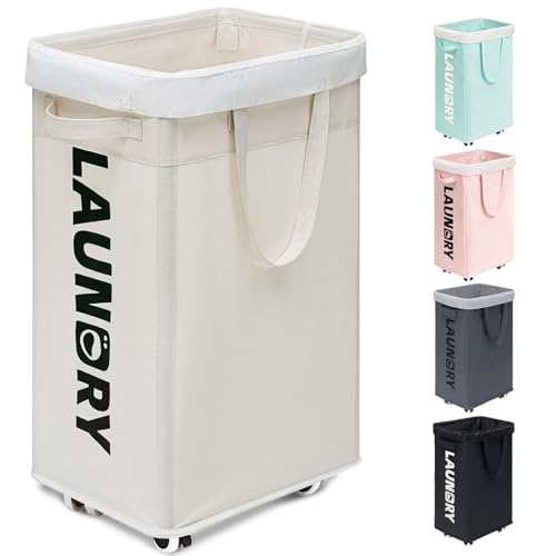 Goodpick Laundry Basket with Wheels