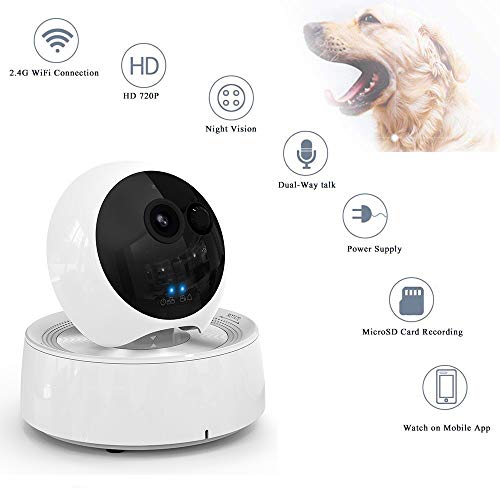 VStoy Dog Camera by 1080P Pet Monitor Indoor Cat Camera Night Vision 2 Way Audio Motion Detection Pet Camera and Home Indoor Surveillance Camera