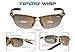 Tifosi Womens Wisp T-I905 Dual lens Sunglasses,Crystal Brown Frame/Brown Gradient, Ac Red, and Clear Lens,One Size