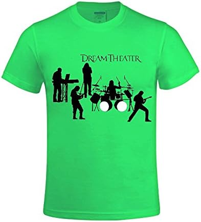 XPing Progressive Metal Band Dream Theater Cotton Fashion T Shirt for Mens Green
