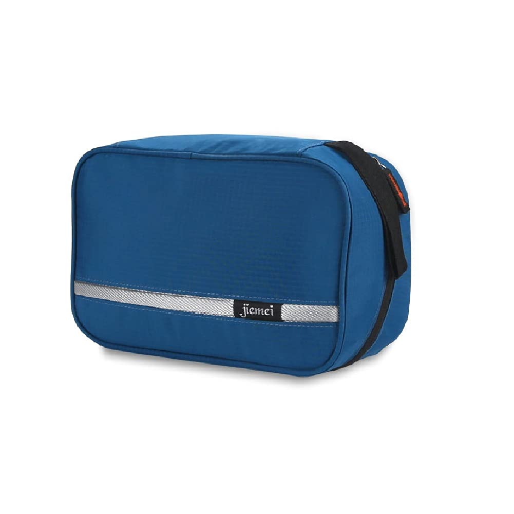 jiemei Hanging Toiletry Bag Waterproof, Travel Wash Bag for Men & Women with 4 Compartments, Foldable Compact Size, Super Durable Fabric