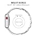 Band Compatible for Apple Watch 38mm, 42mm Stainless Steel Women Wristband Replacement for iWatch Series 4/3/2/1 Accessories Metal Bling Strap by YvY (Silver, 38mm/40mm)