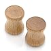 JOVIVI 6pcs Mix-color Organic Wood Double Flared Saddle Ear Tunnels Plugs Expander Punk Jewelry 8mm/0G
