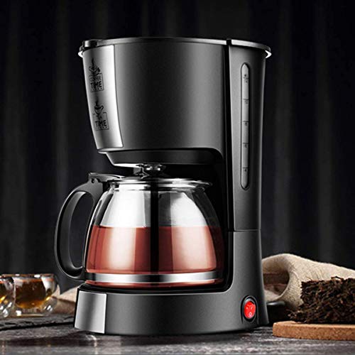 YQCX Filter-Kaffeemaschine, Tropfkaffee-Kaffeemaschinen Mit 0,6L Glaskanne Abnehmbarer Filterkaffeemaschine Anti-Trop… – Bild 3