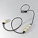 Wiw Pearl Choker for Women with 3 Simple AA Quality Freshwater Beads Necklace on Leather Cord Handmade Jewelry (Black 16