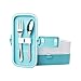 LookBack Leakproof Bento Lunch Box - Stainless Steel Silverware and 2 Layers Lunch Box, BPA Free, Blue