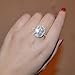 UMODE Jewelry 6 Carat Oval Shaped Stunning Cubic Zirconia CZ Halo Engagement Wedding Ring for Women (9)