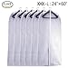 Garment Bags Covers 24''X60'' Dress Bags for Hanging Clothes (Pack of 6) with Study Full Zipper Coat Covers for Closet Clothes Storage Travel