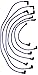 Sierra International 18-8801-1 Premium MagForce Marine Stern Drive Spark Plug Wire Set (18-1345)