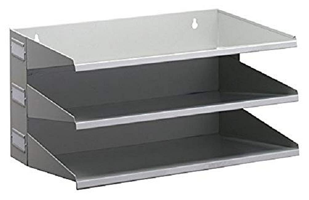 Durable 335910 Sorting Rack (with 3 Shelves), for Table or Wall, Grey