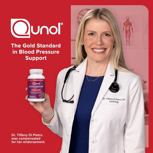 Qunol Blood Pressure Support, 3 in 1 Beets + CoQ10 + Grape Seed Extract, Beet Root Capsules That Supports Healthy Blood Circulation & Heart Healthy Energy, 60 Count (Pack of 1)