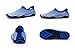AVADAR Men Women Water Shoes Barefoot Quick Dry Aqua Shoes for Swim Walking Yoga Lake Beach Garden Park Driving Boating,8.5US Women/7US Mens,White/Blue