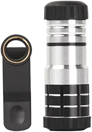 Universal Type Camera Lens Kit Professional HD 12X Optical Zoom Telescope Camera Lens F20mm Angle of View:65° for iPhone Samsung Galaxy LG Android &amp; Most Smartphones (Metal)