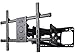 VideoSecu Full Motion TV Wall Mount Bracket Compatible Most 39 to 90 inch LED LCD UHD Plasma, Articulating Dual Arm Pulls Out up to 24