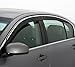 Auto Ventshade [AVS] Low Profile Rain Guards for 2012 - 2014 Toyota Camry | Window Vent Visors, 4 pcs. - Smoke w/Chrome Trim | 794041
