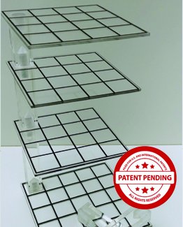 3D COMBAT RISERS – Deluxe Set in Clear Mithril for Role-Play Gaming