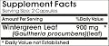 Wintergreen Leaf 900mg 90caps * 180 Capsules 100 % Natural - by EarhNaturalSupplements