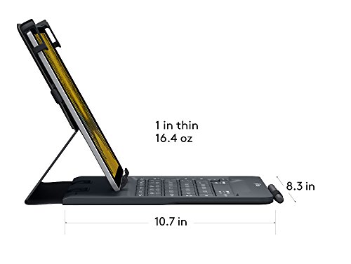 Universal Folio with Integrated Bluetooth 3.0 Keyboard for 9-10" Apple, Android, Windows Tablets