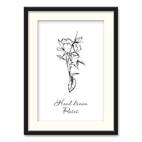 NWT Black Paper Framed Canvas Wall Art for...