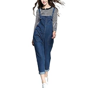 Women’s Loose Baggy Denim Bib Overalls Romper Jumpsuit Pants www.denim.fit