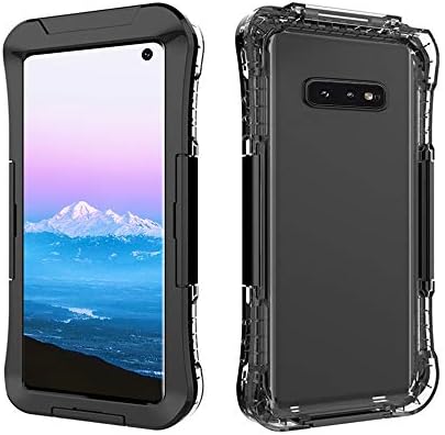 Windrew Galaxy S10E case,Full Sealed Waterproof Dust Proof Shockproof Full Body Underwater Cover Case for Samsung Galaxy S10E 5.8 inch 2019 Release (Black)