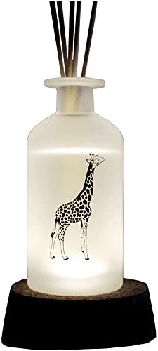 THE ENSOUL Diffuser Lamp Set(Illust Glass, Led Coaster + Fiberstick 3ea + Fragrance 150ml), Giraffe, Bluish Lilac