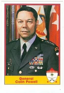 General Colin Powell trading card 1991 Pacific Desert Storm #3 at ...
