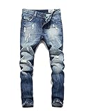 Eyer New Classic Men Stylish Designed Straight Slim Fit Trousers Casual Jean Pants